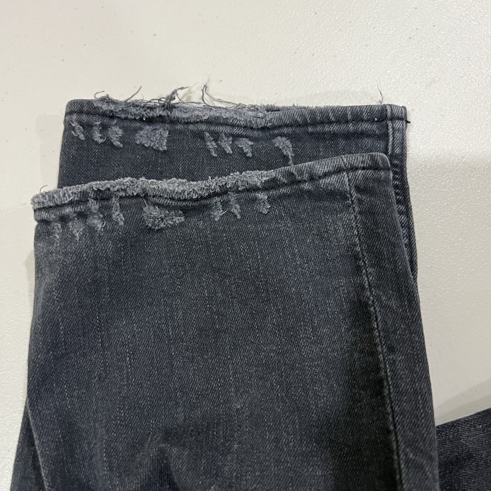 BKE Alec Jeans Mens 31x32 Black Straight Leg Dark Wash Denim Distressed - Picture 7 of 7